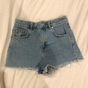 Topshop moto mom shorts